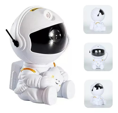 Espectacular Lampara Astronauta Proyector De Galaxia