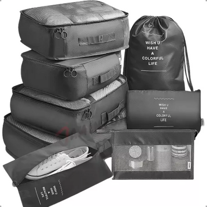 NUEVO KIT DE BOLSAS PARA VIAJE X 8 PIEZAS
