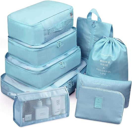NUEVO KIT DE BOLSAS PARA VIAJE X 8 PIEZAS